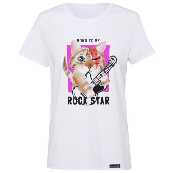 تی شرت آستین کوتاه زنانه 27 مدل گربه کد WN1028