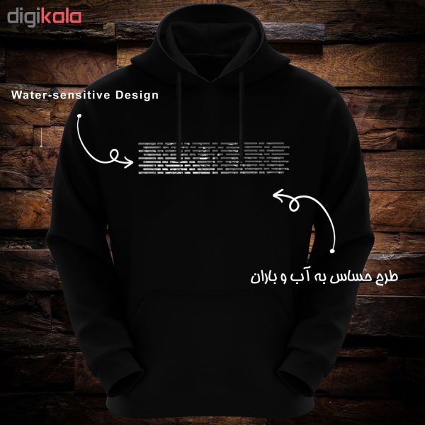 هودی مردانه مدل Rf 03 رنگ مشکی