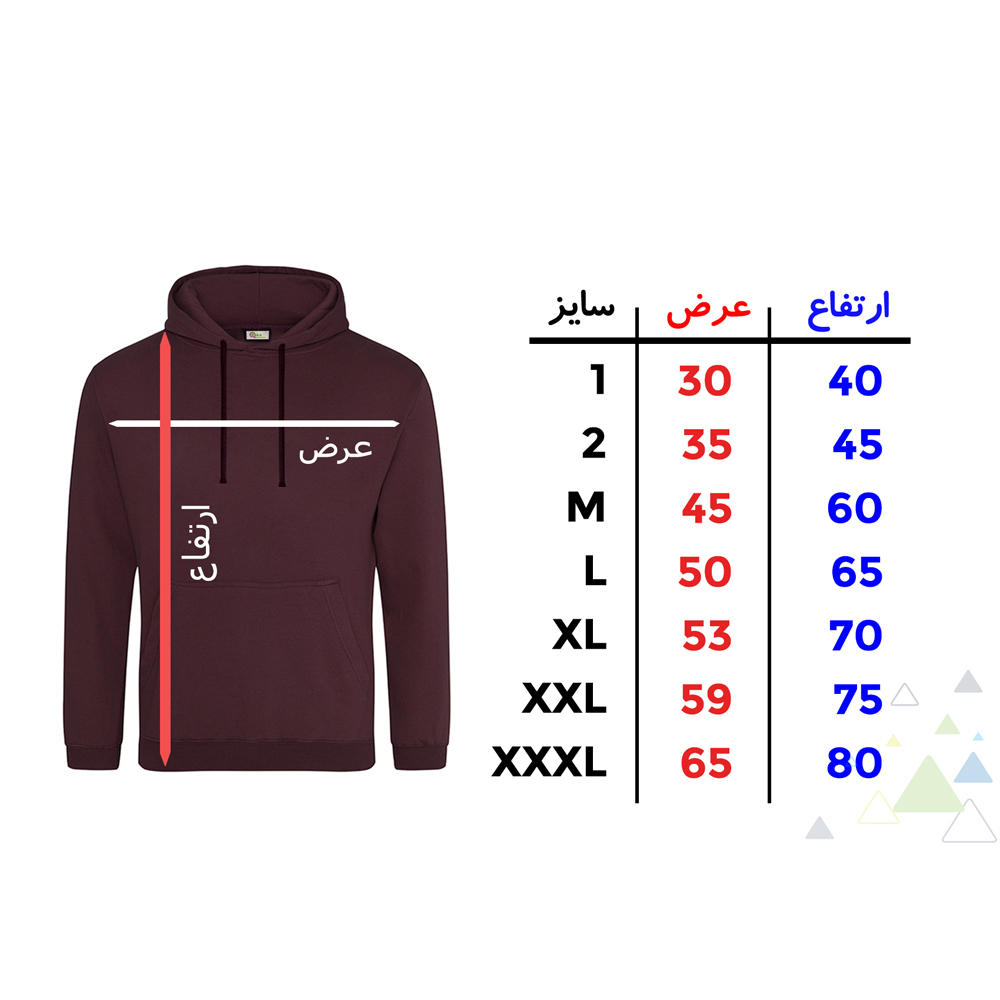 هودی مردانه کد AF3  رنگ مشکی