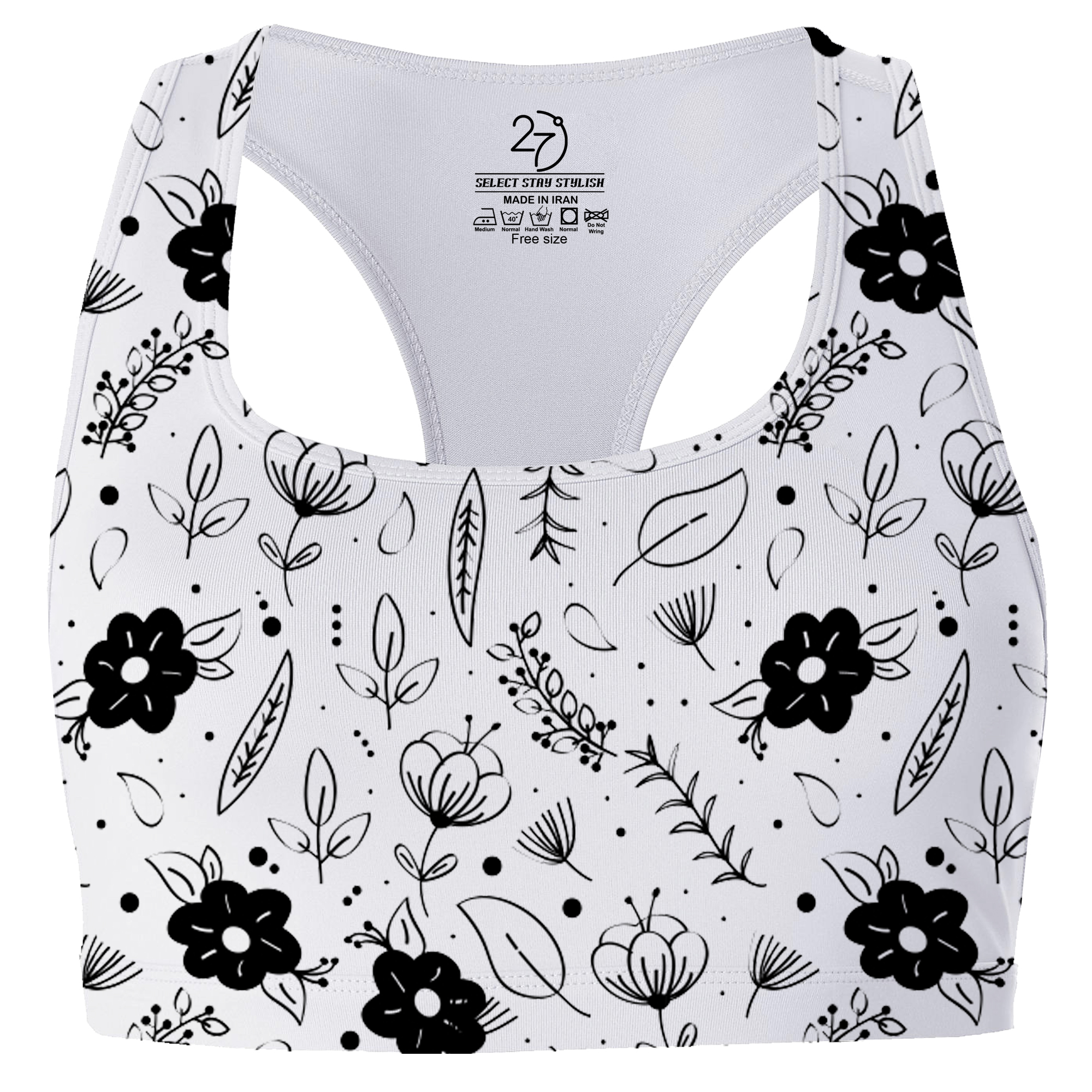ست تاپ و شلوارک ورزشی زنانه 27 مدل Flower کد RN402