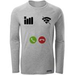 تی شرت آستین بلند مردانه 27 مدل No Connection کد MH08