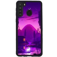 کاور ای وی تی مدل Purple nature کد J40 مناسب برای گوشی موبایل سامسونگ GALAXY A21