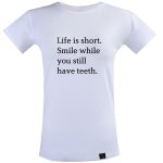 تی شرت زنانه 27 مدل LIFE IS SHORT کد Q46
