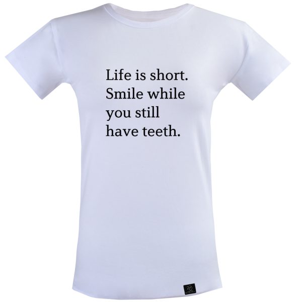 تی شرت زنانه 27 مدل LIFE IS SHORT کد Q46