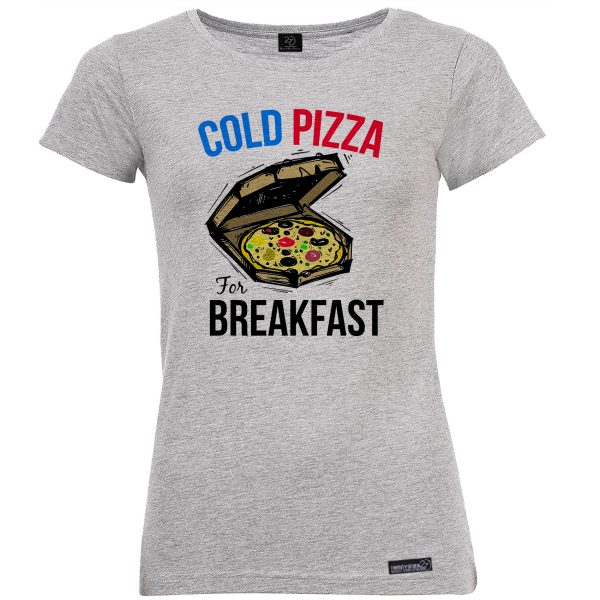 تی شرت آستین کوتاه زنانه 27 مدل Cold Pizza کد MH44