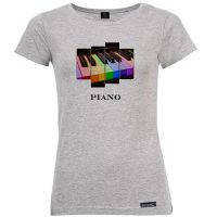 تی شرت آستین کوتاه زنانه 27 مدل Piano کد MH54