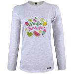 تی شرت آستین بلند زنانه 27 مدل  HELLO SUMMER کد WN932