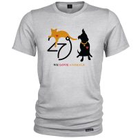 تی شرت آستین کوتاه مردانه 27 مدل We Love Animals کد MH57