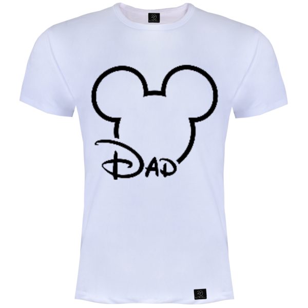 تیشرت آستین کوتاه مردانه 27 مدل Dad کد T56 رنگ سفید