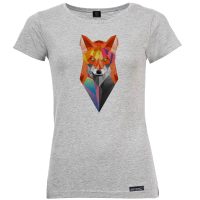 تی شرت آستین کوتاه زنانه 27 مدل روباه کد KV49