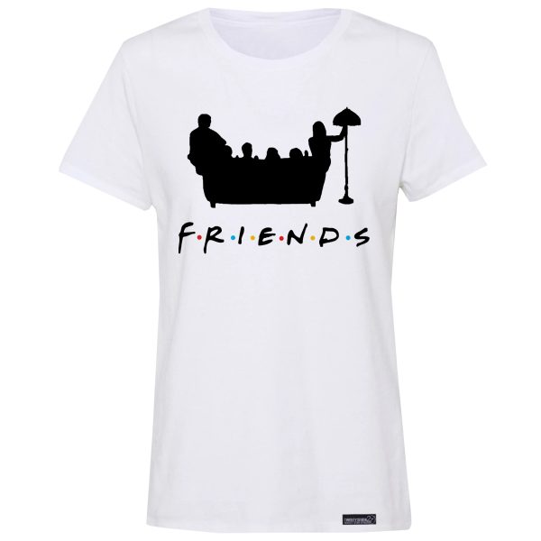 تی شرت آستین کوتاه زنانه 27 مدل Friends کد MH63