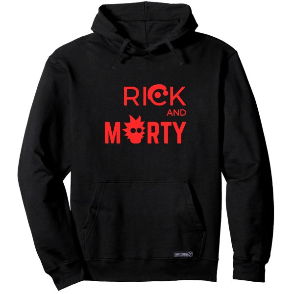 هودی مردانه 27 مدل  RICK AND MORTY کد WN698 رنگ مشکی