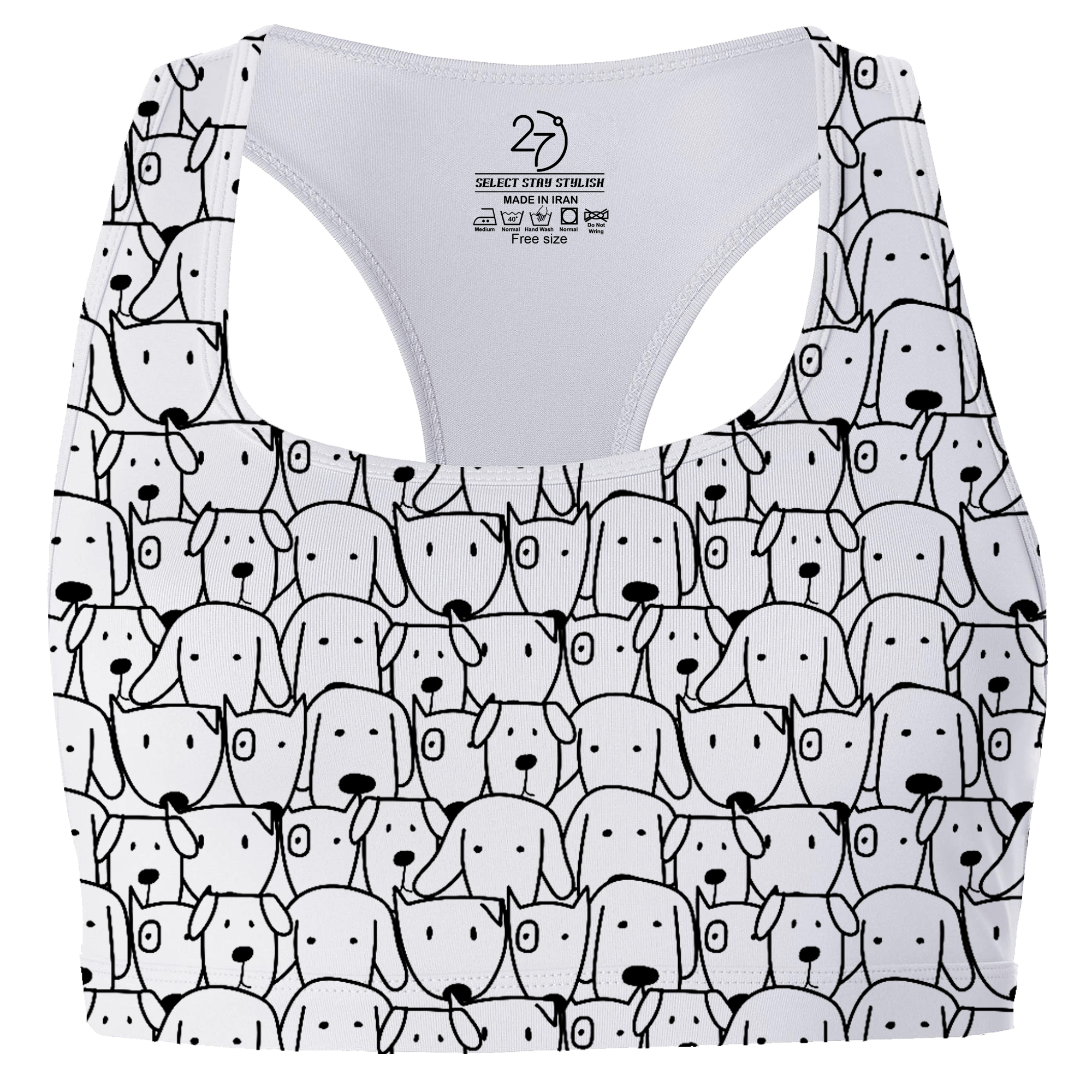 ست نیم تنه و شلوارک زنانه 27 مدل Dogs کد RN404