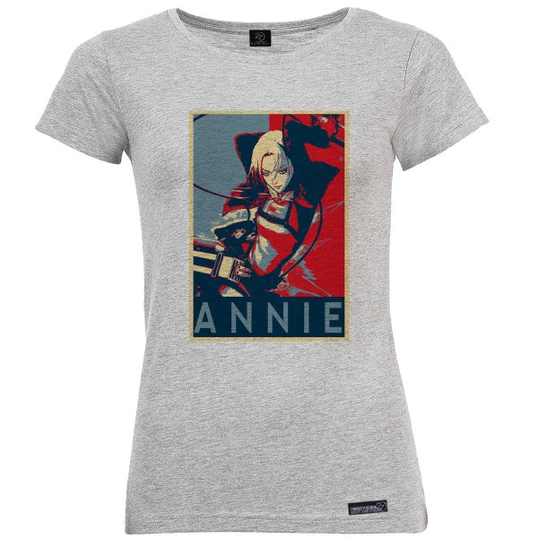تی شرت آستین کوتاه زنانه 27 مدل Annie Attack on titan کد KV69