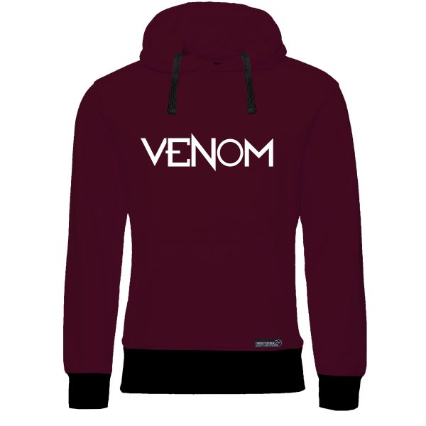 هودی مردانه 27 مدل VENOM کد W22 رنگ زرشکی