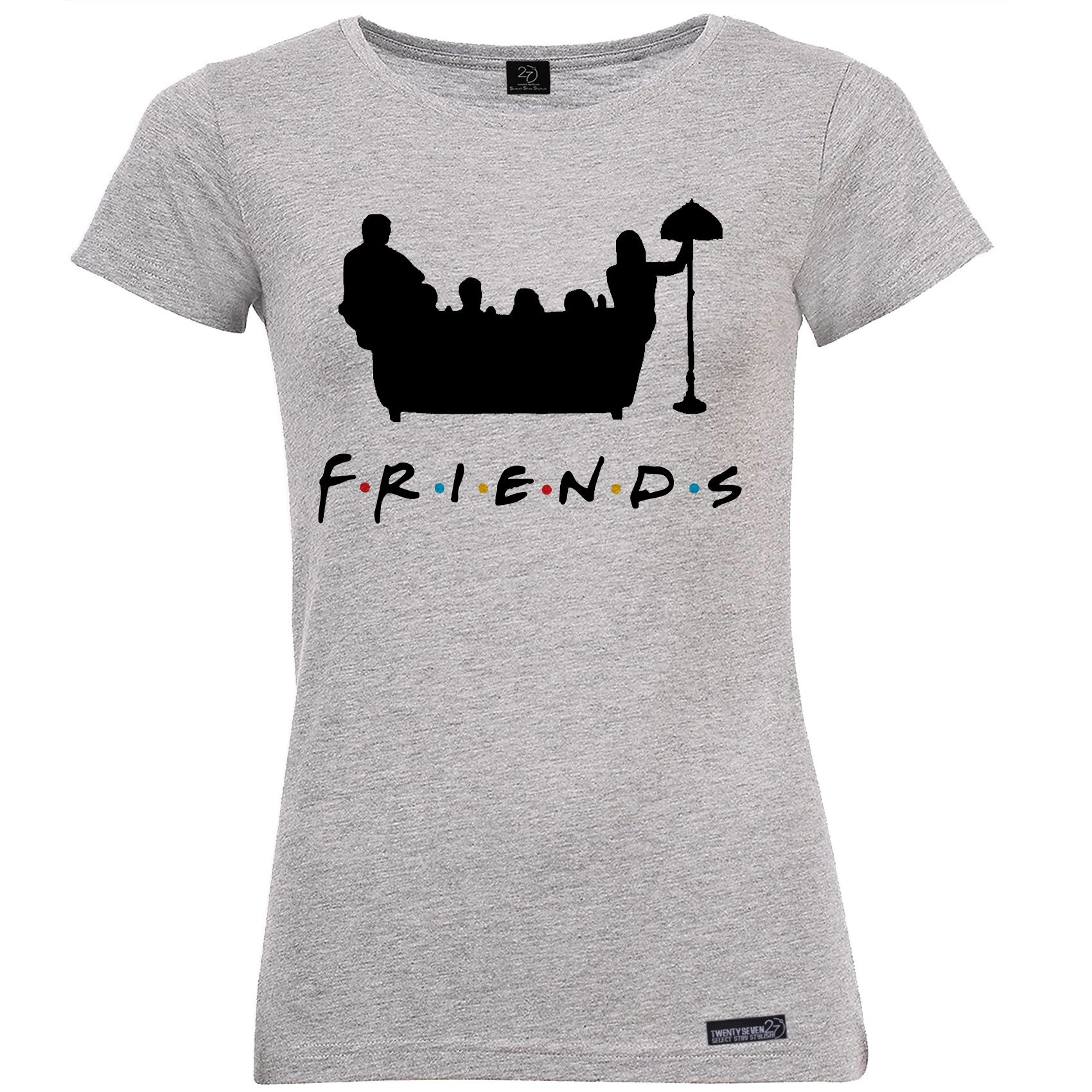 تی شرت آستین کوتاه زنانه 27 مدل Friends کد MH63