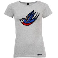 تی شرت آستین کوتاه زنانه 27 مدل پرنده کد KV70