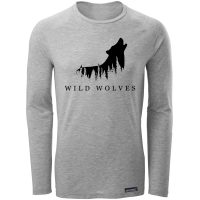 تی شرت آستین بلند مردانه 27 مدل Wild Wolves کد MH56