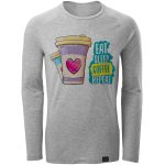 تی شرت آستین بلند مردانه 27 مدل Heart Coffee کد MH03