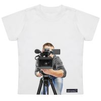 تی شرت آستین کوتاه دخترانه 27 مدل Video Production کد MH936