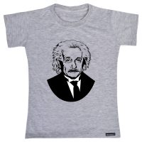 تی شرت آستین کوتاه دخترانه 27 مدل Albert Einstein کد MH930