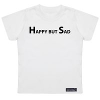 تی شرت آستین کوتاه پسرانه 27 مدل Happy But Sad کد MH975