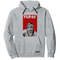 هودی زنانه 27 مدل Tupac Cartoon Red کد MH1097