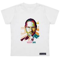 تی شرت آستین کوتاه دخترانه 27 مدل Steve Jobs کد MH931