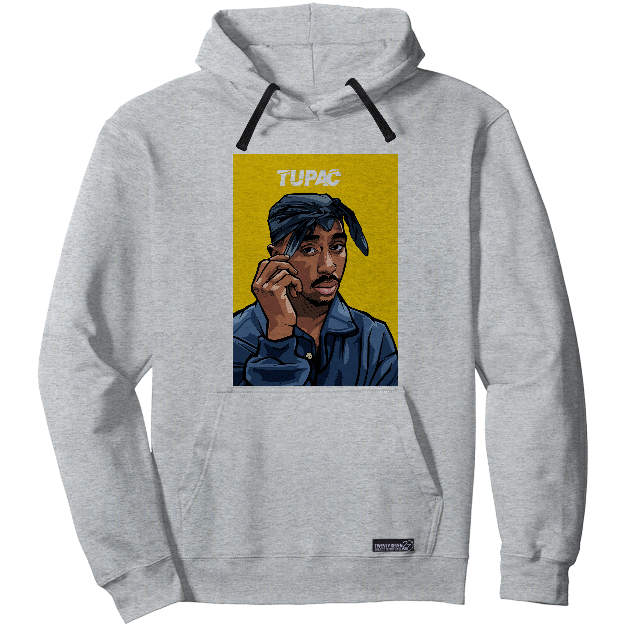 هودی مردانه 27 مدل Tupac Cartoon Blue کد MH1098