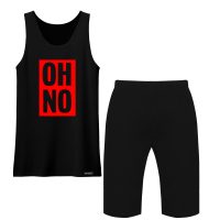 ست تاپ و شلوارک مردانه 27 مدل Oh No کد MH1291