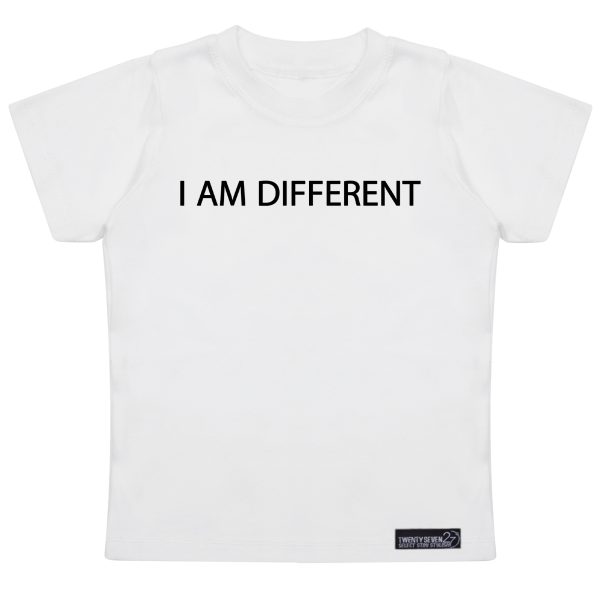 تی شرت آستین کوتاه پسرانه 27 مدل I Am Different کد MH966