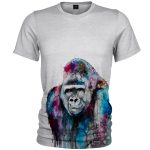 تی شرت آستین کوتاه مردانه 27 مدل Monkey Blue کد MH305