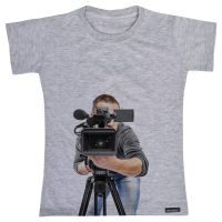 تی شرت آستین کوتاه دخترانه 27 مدل Video Production کد MH936