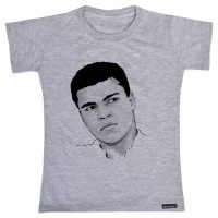 تی شرت آستین کوتاه دخترانه 27 مدل Muhammad Ali کد MH937