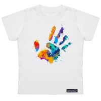 تی شرت آستین کوتاه پسرانه 27 مدل Colorful Palm کد MH952