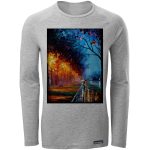 تی شرت آستین بلند مردانه 27 مدل Watercolor Walk کد MH70