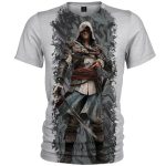 تیشرت آستین کوتاه مردانه 27 مدل Assassin کد BP12