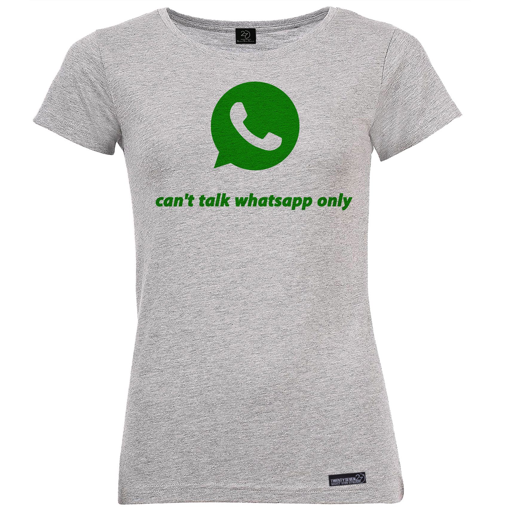 تی شرت آستین کوتاه زنانه 27 مدل Whatsapp Only کد MH11