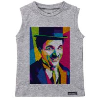 تاپ پسرانه 27 مدل Charlie Chaplin Painting کد MH960