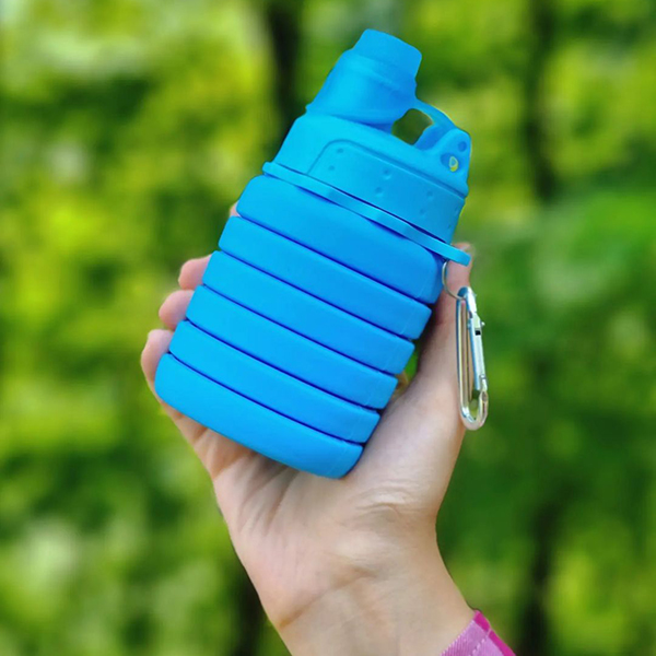 قمقمه مدل سیلیکونی ساده تاشو simple 01 گنجایش 0.5 لیتر
