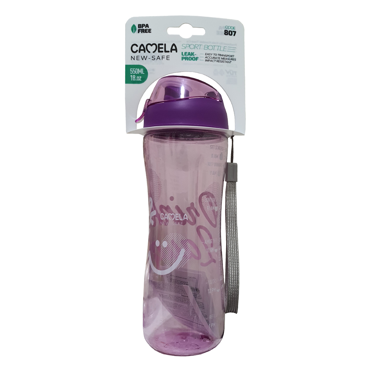 قمقمه کملا مدل New-Safe Drink کد 807-Cam گنجایش 0.550 لیتر گنجایش لیتر