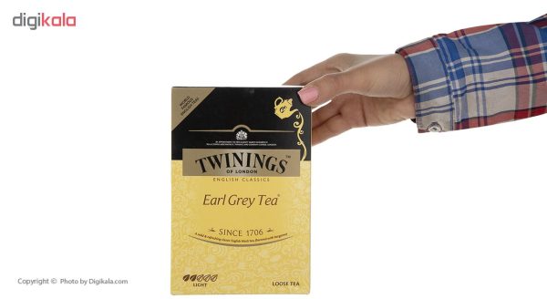 چای سیاه ارل گری توینینگز مقدار 450 گرم