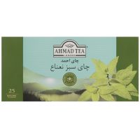 چای سبز کیسه ای احمد با طعم نعناع بسته 25 عددی