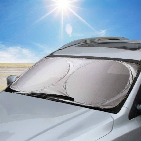 آفتابگیر شیشه جلو خودرو مدل عینکی کد 2023