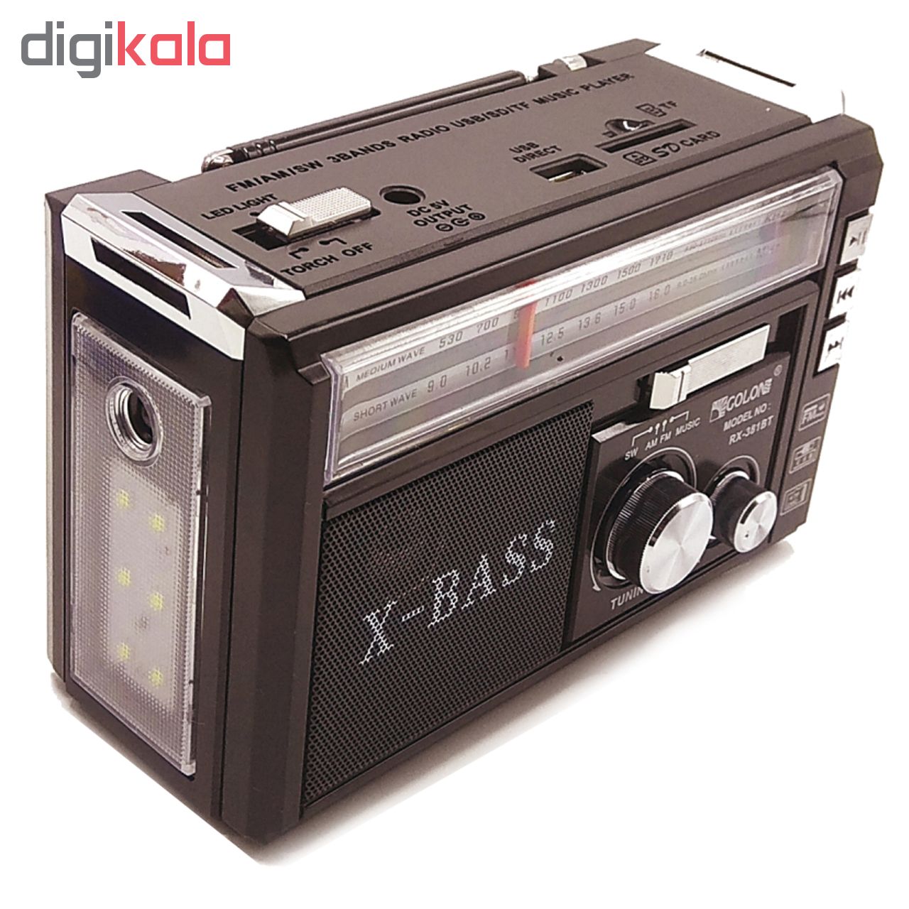 رادیو بلوتوثی گولون مدل RX-381BT