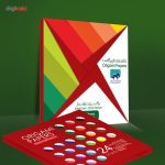 بسته کاغذ اوریگامی اوریمان طرح رنگی پشت بافت دار