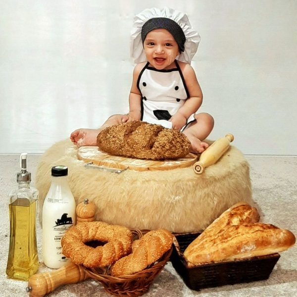 لباس عکاسی کودک مدل آشپزی بسته دو عددی