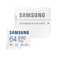 کارت حافظه microSDXC سامسونگ مدل Evo Plus A1 V10 کلاس 10 استاندارد UHS-I U1 سرعت 130MBps به همراه آداپتور SD ظرفیت 64 گیگابایت