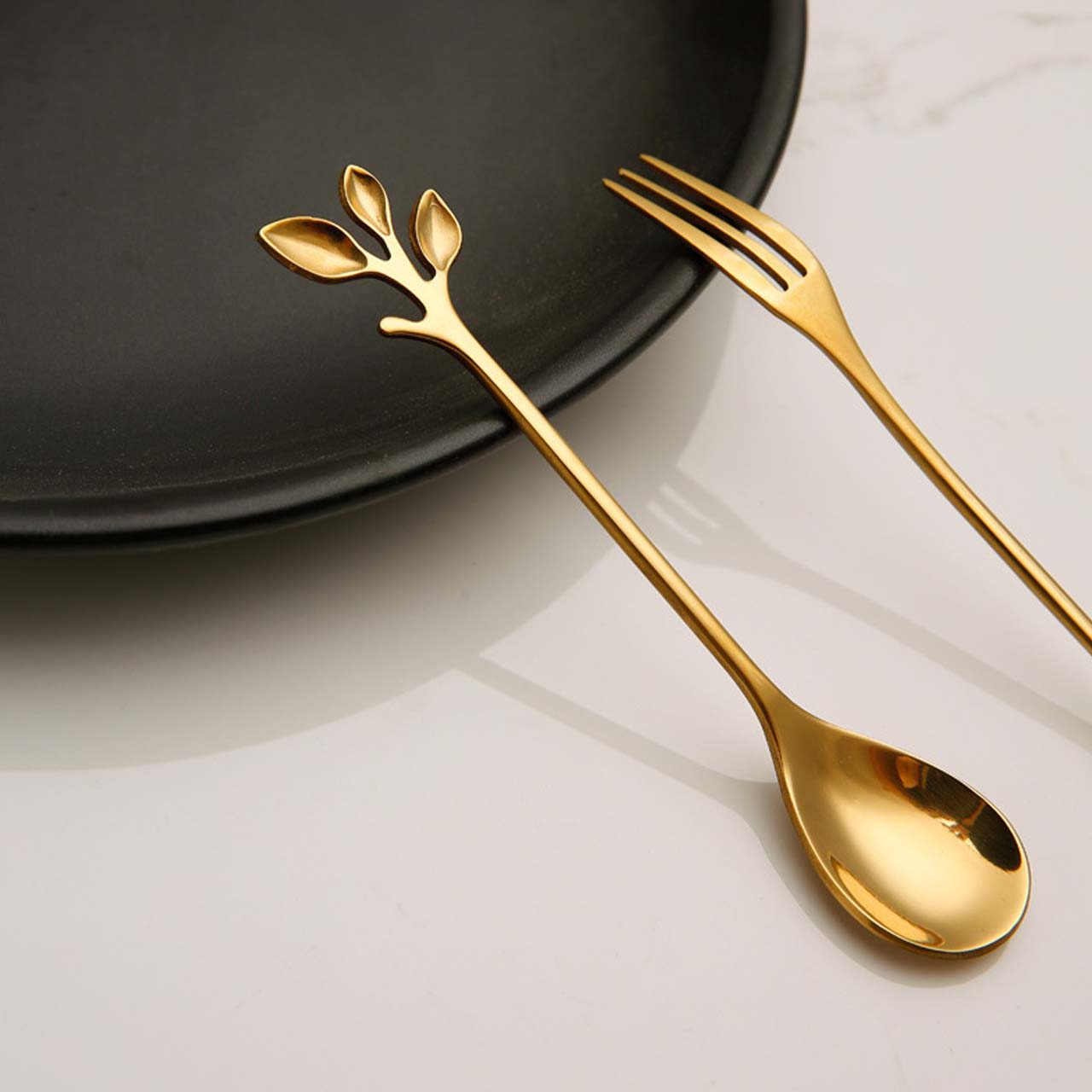 قاشق چای خوری مدل برگ کد 00601 مجموعه 6 عددی