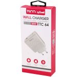 شارژر دیواری تسکو مدل TTC 64 به همراه کابل تبدیل USB-C